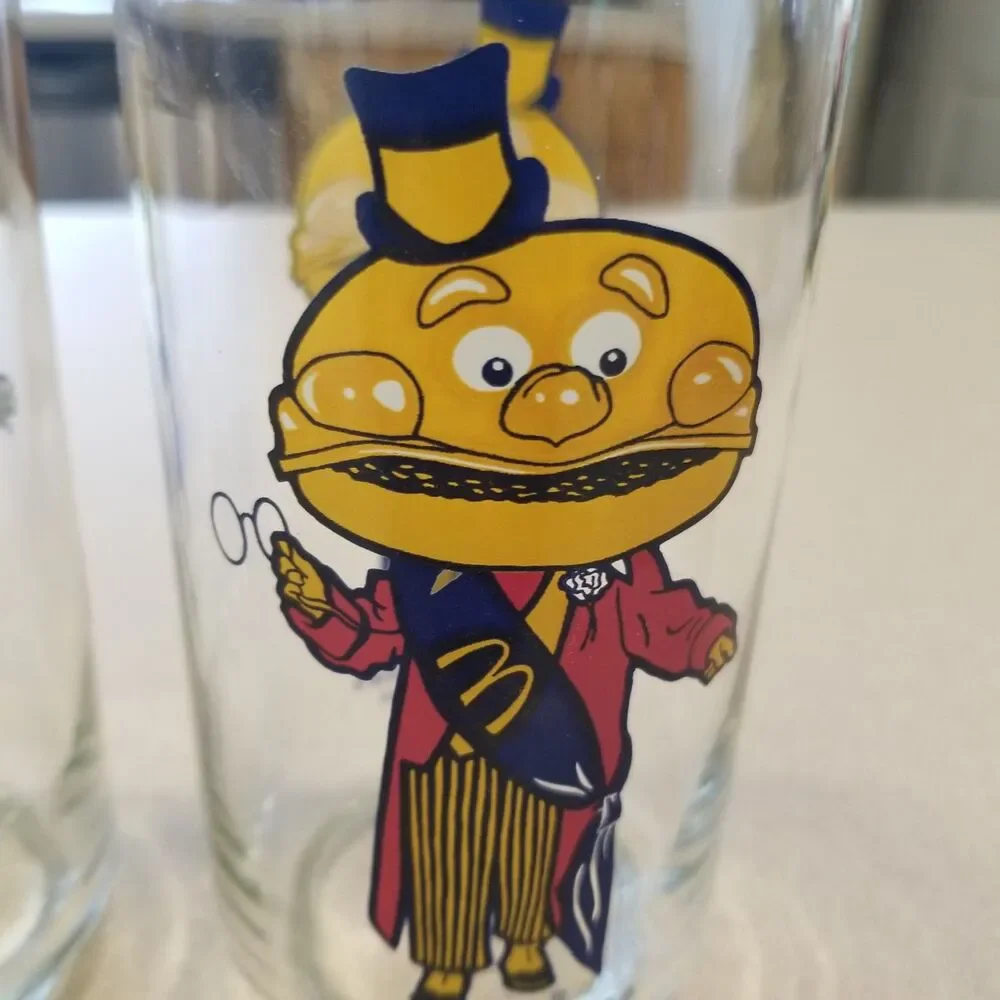 McDonald’s McDonaldland Glasses 1977 Libbey Complete Set of 6 Vintage